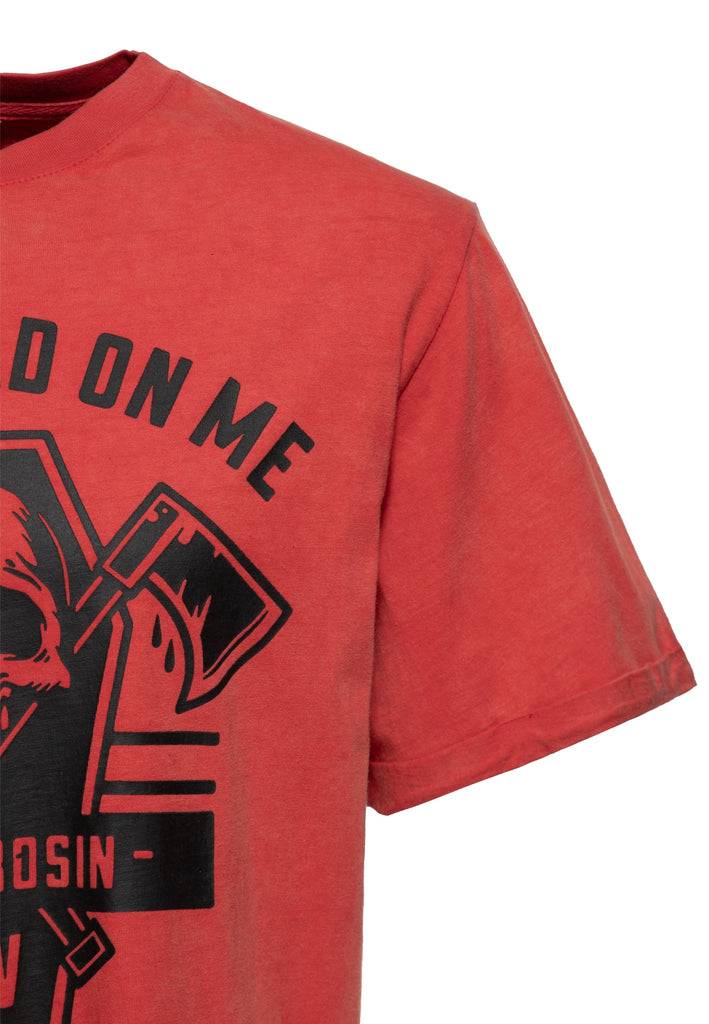 Queen Kerosin Acid-Washed T-Shirt «Don't Tread On Me» Neueste Mode