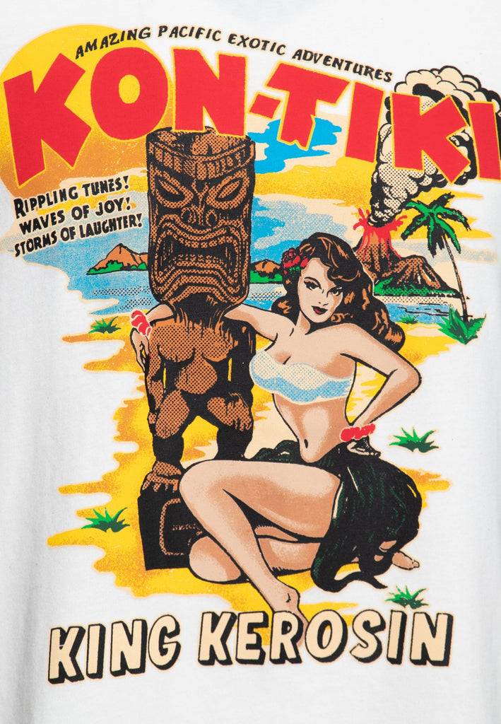 Queen Kerosin T-Shirt «Kon-Tiki» Räumungsverkauf