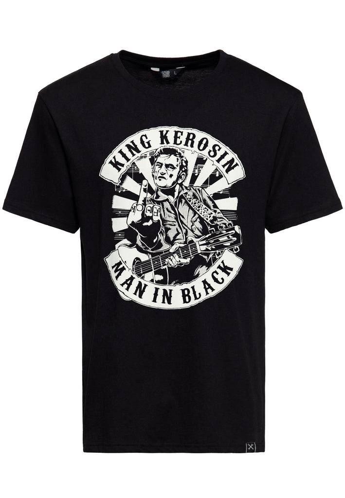 Queen Kerosin T-Shirt «Man in Black» Riesige Ersparnisse