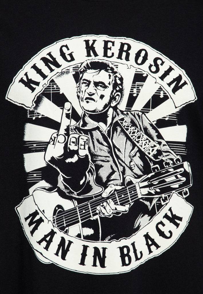 Queen Kerosin T-Shirt «Man in Black» Riesige Ersparnisse