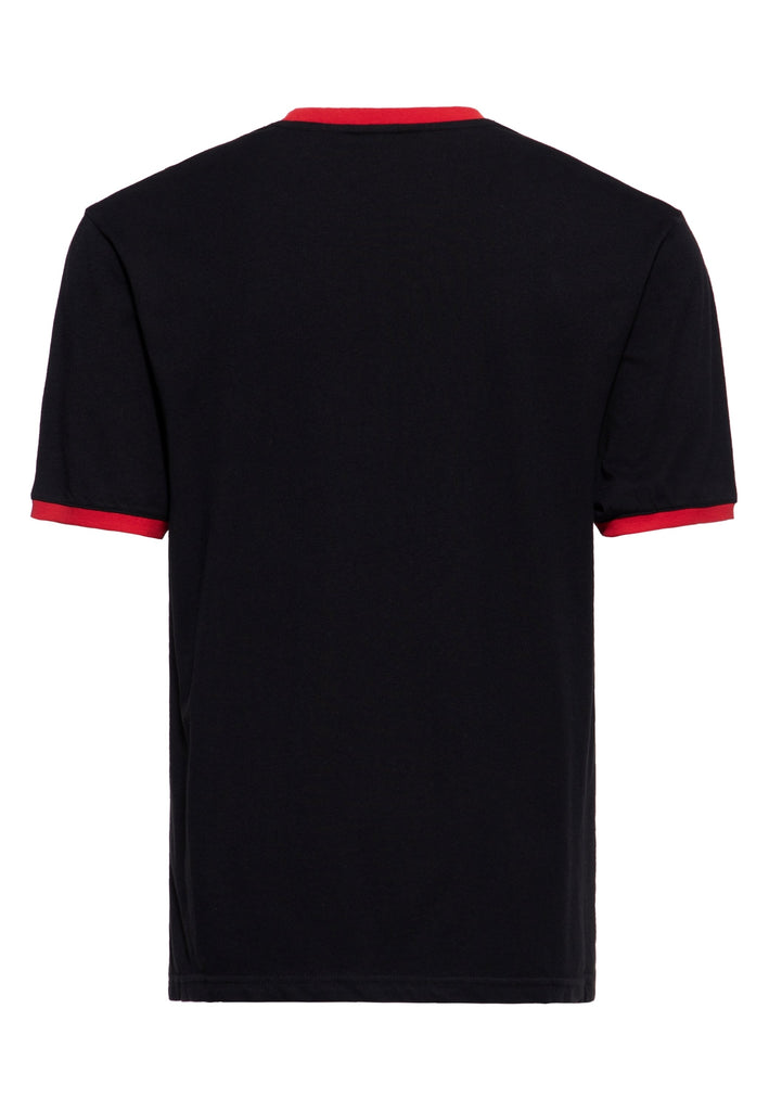 Queen Kerosin Ringer T-Shirt «Lake Garda» Super Sparpreis
