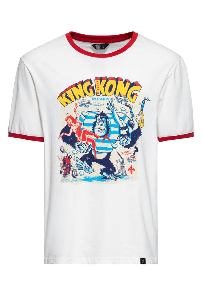 Queen Kerosin Ringer T-Shirt «Paris» Kostenlose Rückgabe