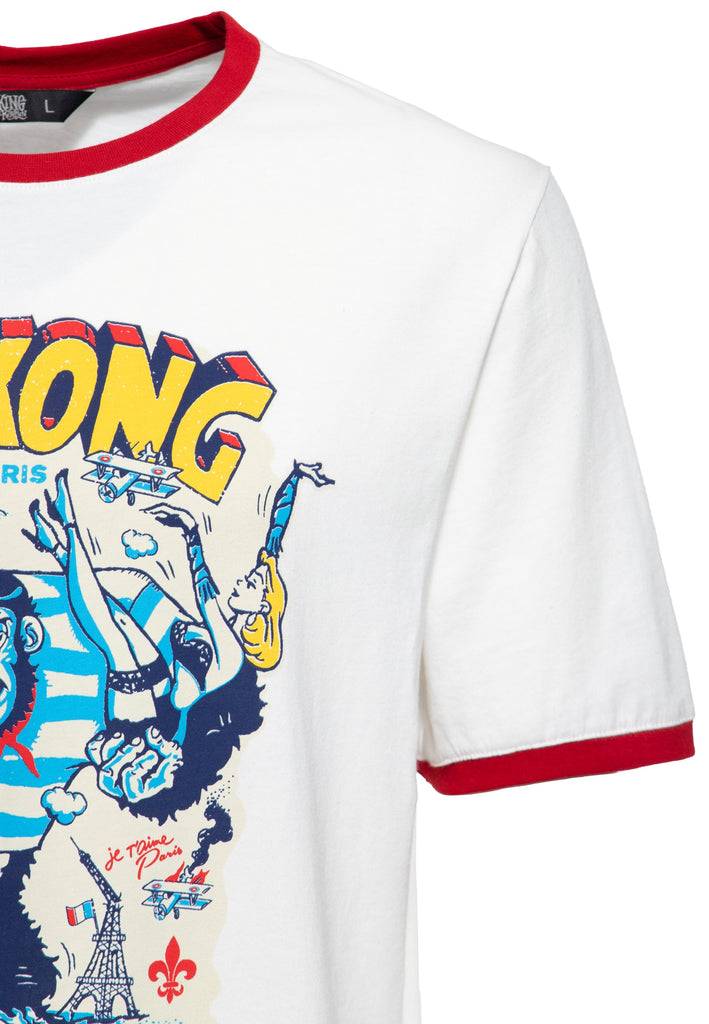 Queen Kerosin Ringer T-Shirt «Paris» Kostenlose Rückgabe