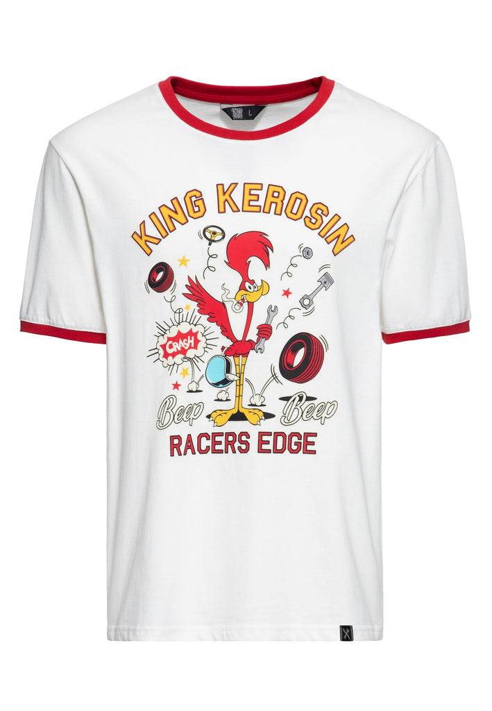 Queen Kerosin Ringer T-Shirt «Beep Beep» Begrenzte Freigabe