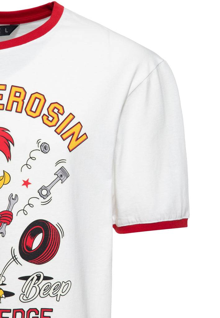 Queen Kerosin Ringer T-Shirt «Beep Beep» Begrenzte Freigabe