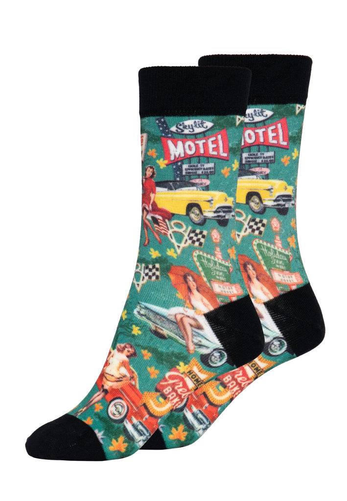 Queen Kerosin Socken «50s Flashback» Bis zu 60% Rabatt