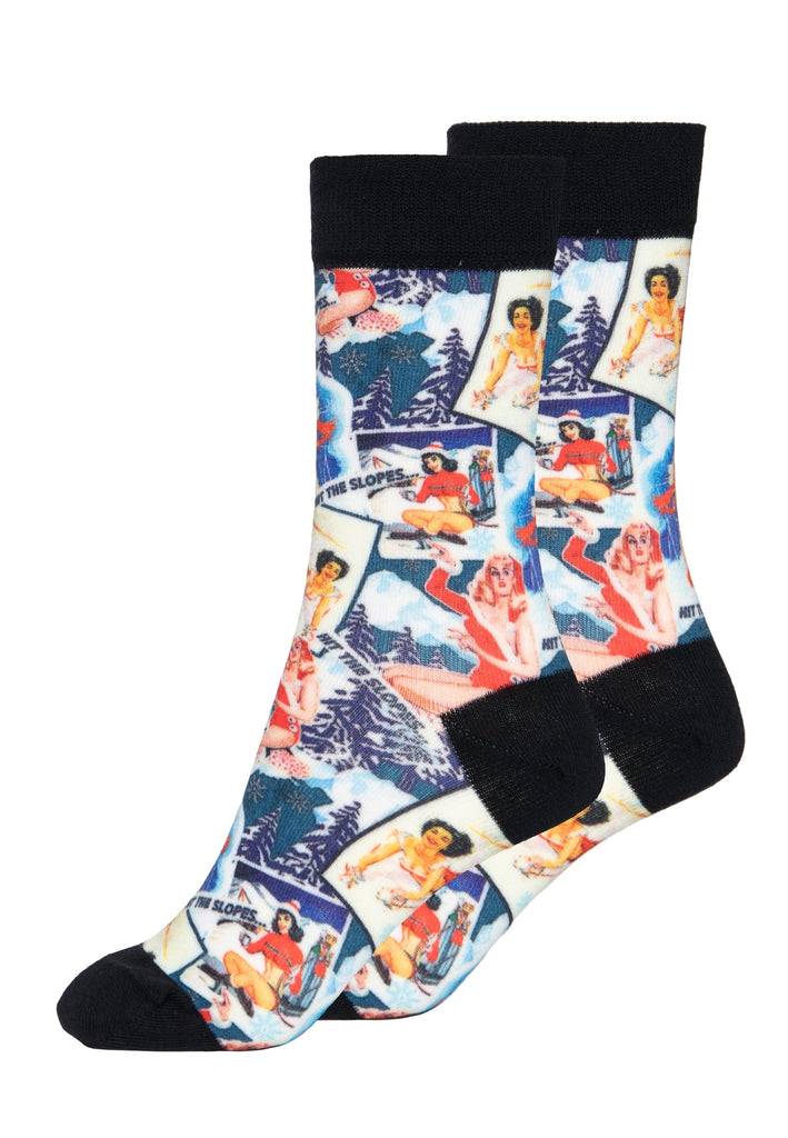 Queen Kerosin Socken «50s Winter» Bis zu 65% Rabatt