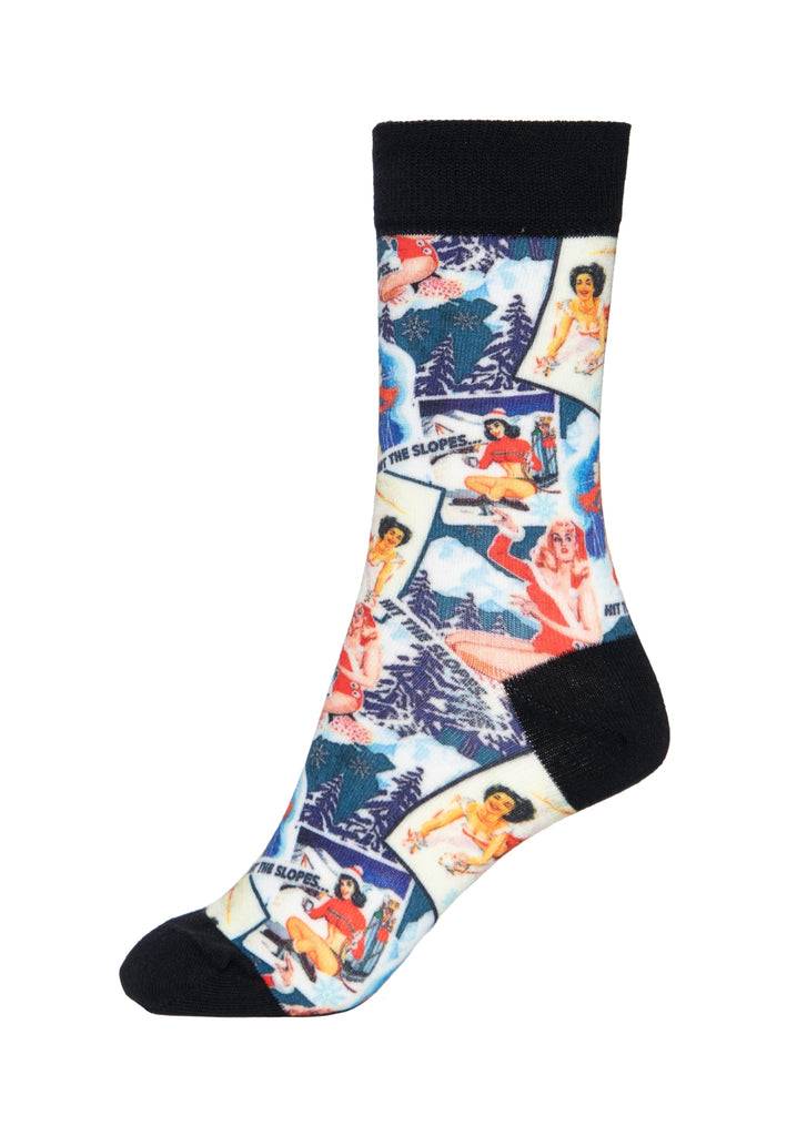 Queen Kerosin Socken «50s Winter» Bis zu 65% Rabatt