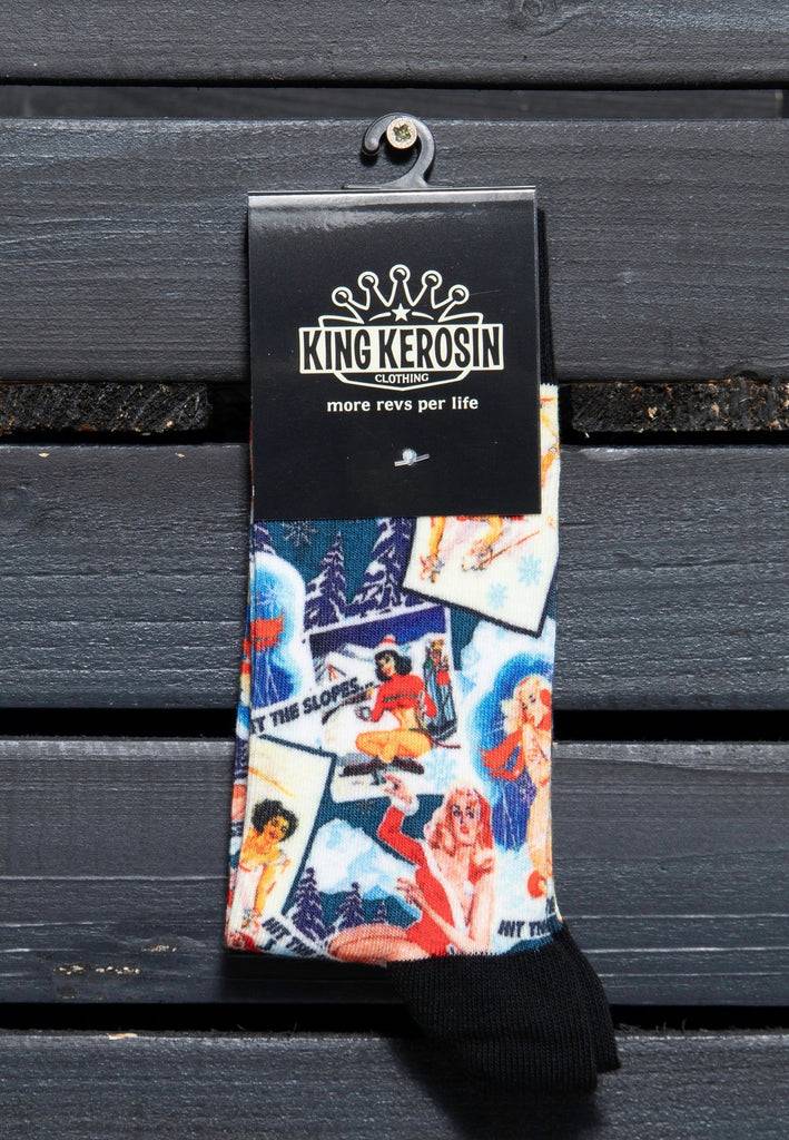 Queen Kerosin Socken «50s Winter» Bis zu 65% Rabatt