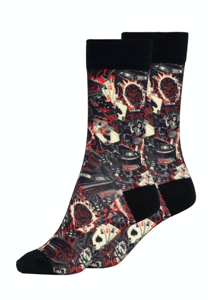 Queen Kerosin Socken «50s Rebel» Sonderangebot der Fabrik