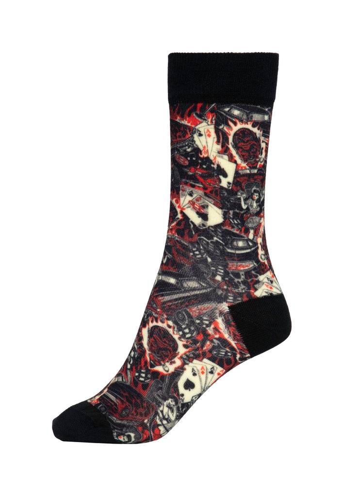 Queen Kerosin Socken «50s Rebel» Sonderangebot der Fabrik
