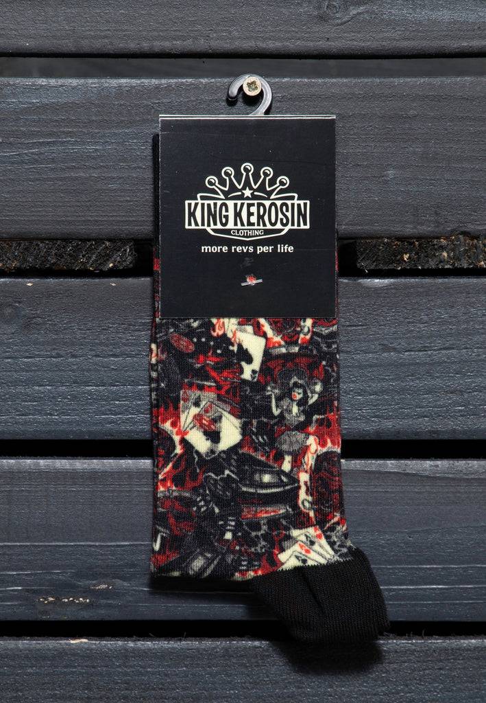 Queen Kerosin Socken «50s Rebel» Sonderangebot der Fabrik