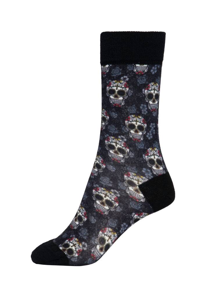 Queen Kerosin Socken «Sugar Skull» Bis zu 55% Rabatt