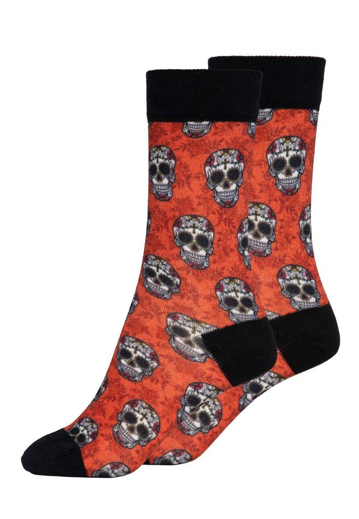 Queen Kerosin Socken «Sugar Skull» Bis zu 55% Rabatt