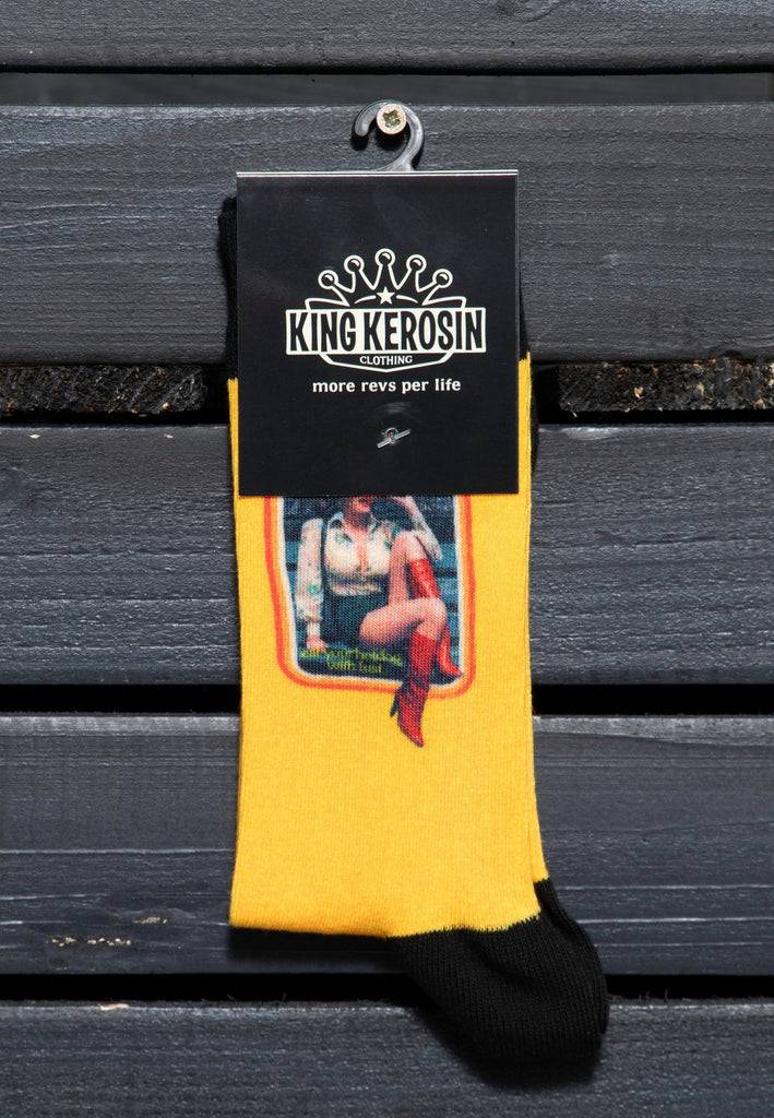 Queen Kerosin Socken «Hot Dog» Super Rabatt