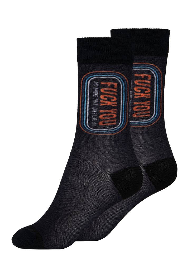 Queen Kerosin Socken «Fuck You» Riesige Rabatte