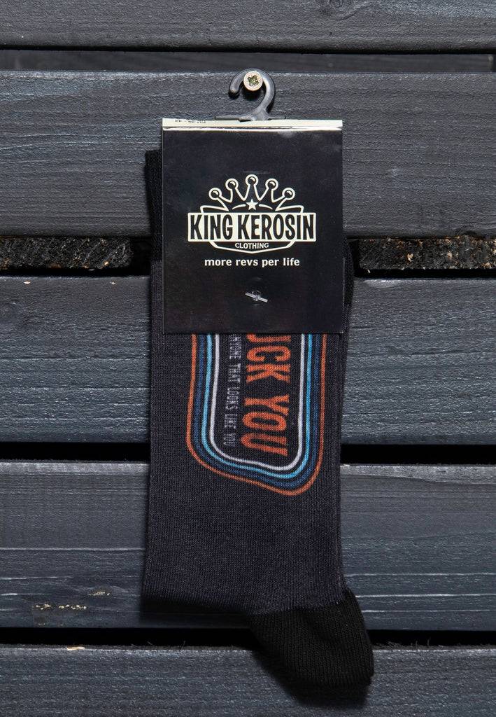 Queen Kerosin Socken «Fuck You» Riesige Rabatte