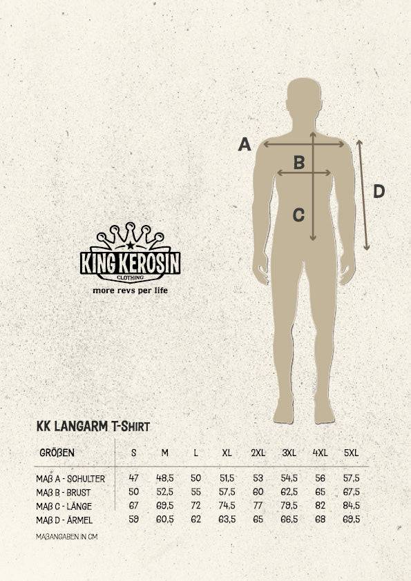 Queen Kerosin Langarmshirt 50% Rabatt mit kostenlosem Versand