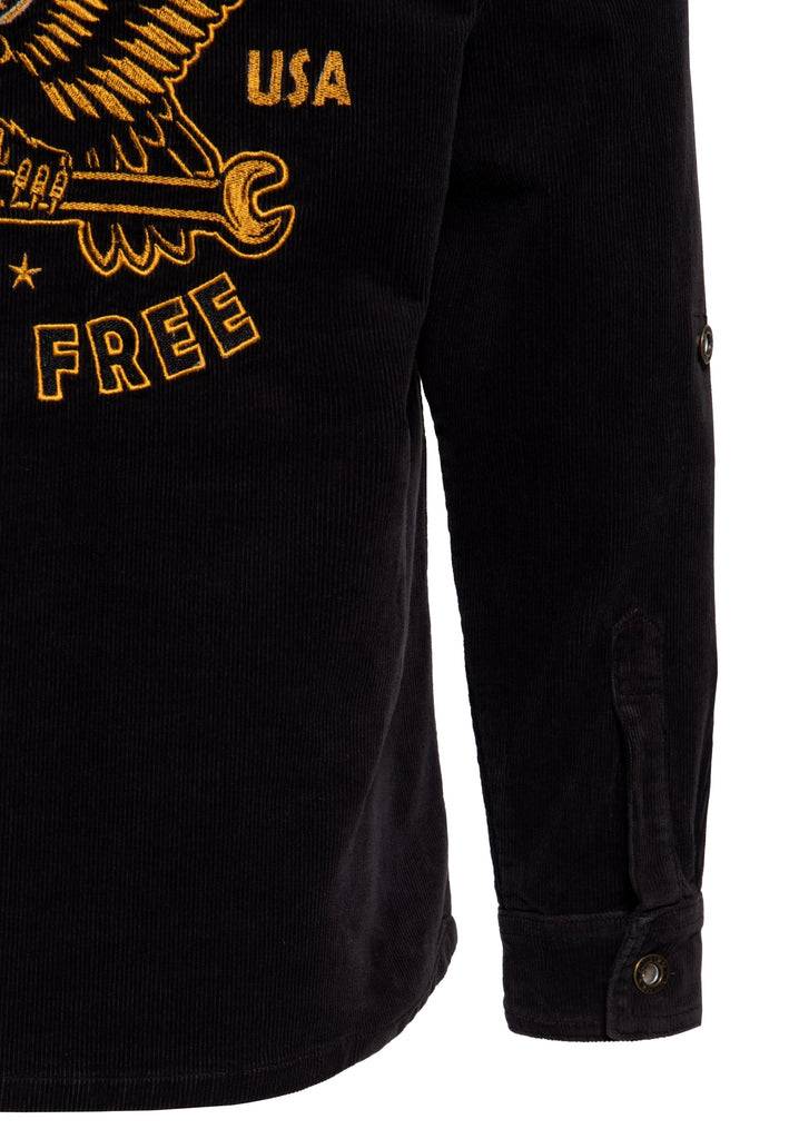 Queen Kerosin Workwear Hemd «Ride Free Live Free» Begrenzt auf 3 Tage