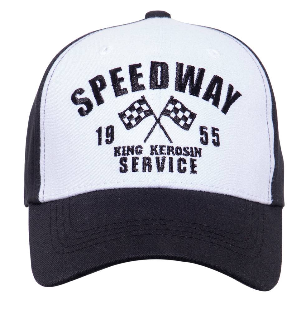 Queen Kerosin Baseball Cap mit Frontstickerei «Speedway» Hotsell