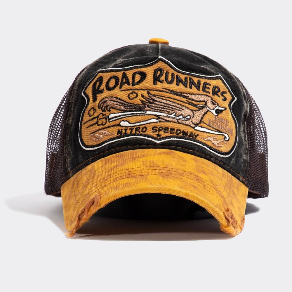 Queen Kerosin Trucker Cap im Used-Look «Road Runners» Günstiger Verkauf