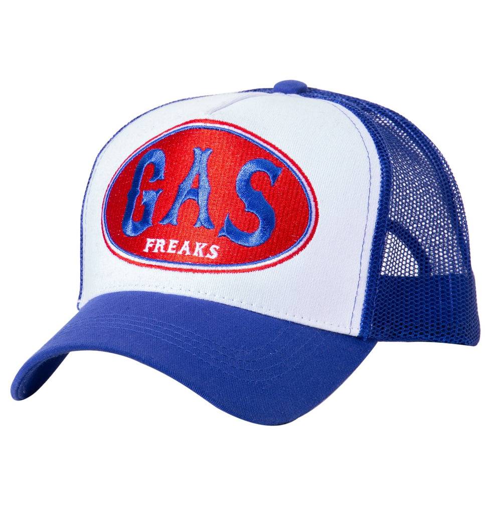Queen Kerosin Trucker Mesh Cap in Colour-Blocking Optik «Gas Freaks» Kostenloser Versand