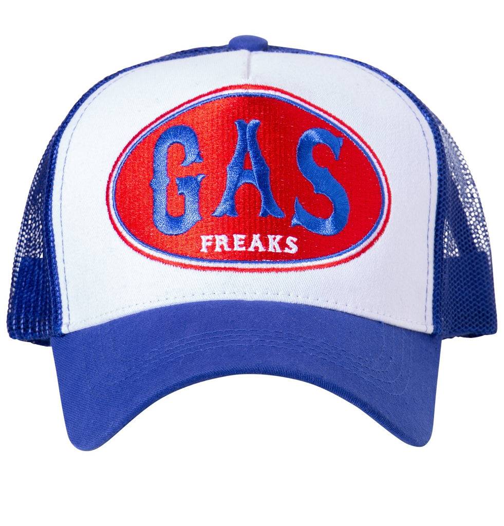 Queen Kerosin Trucker Mesh Cap in Colour-Blocking Optik «Gas Freaks» Kostenloser Versand