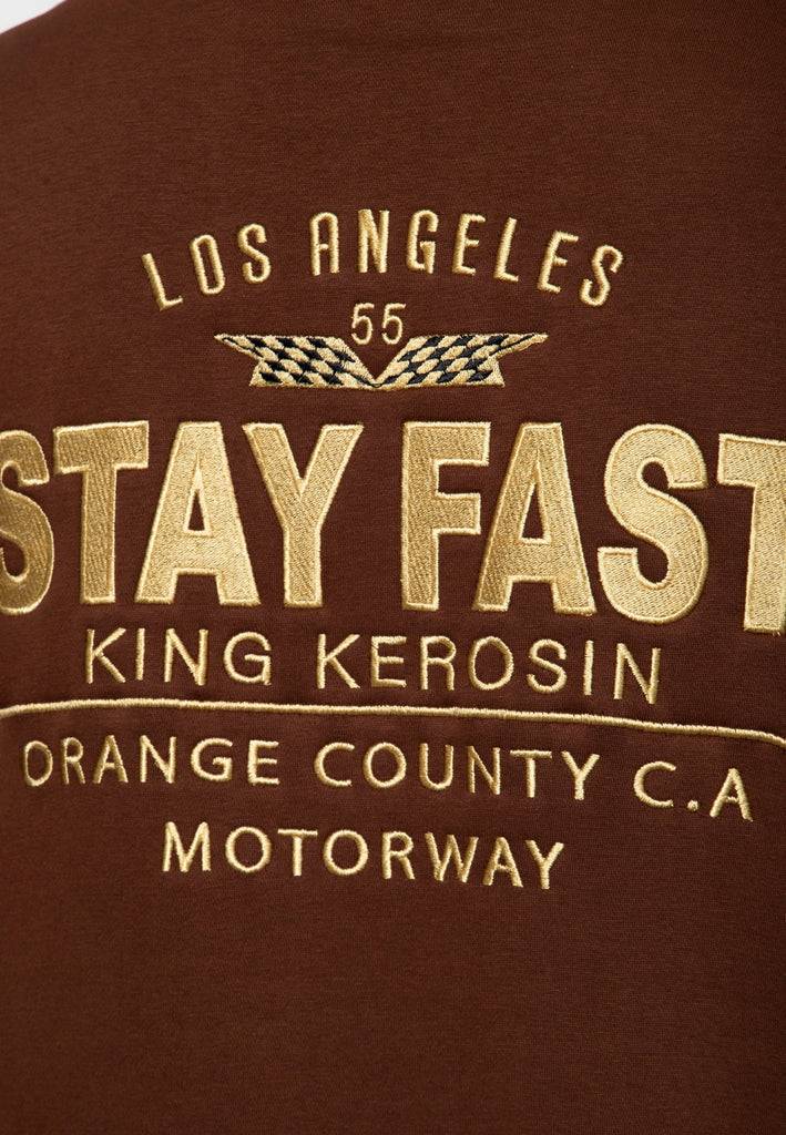 Queen Kerosin Kapuzen-Sweatjacke «Stay Fast» Jubiläumsangebot