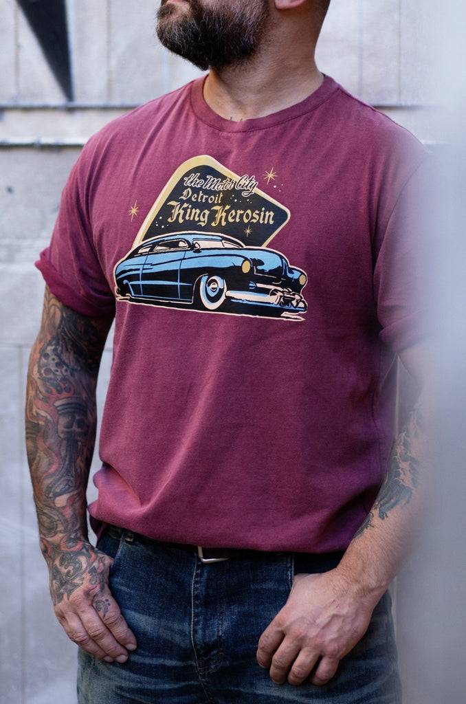 Queen Kerosin T-Shirt «Detroit Greaser» Zeitlich begrenztes Angebot