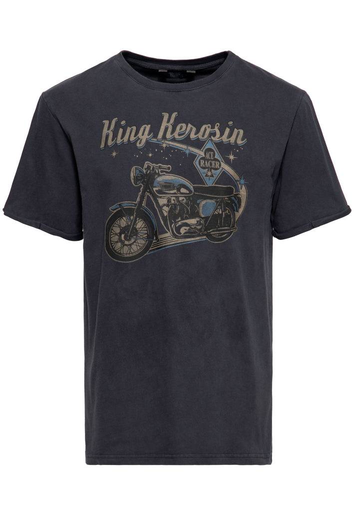 Queen Kerosin Print T-Shirt «Ace Racer» Blitzangebot