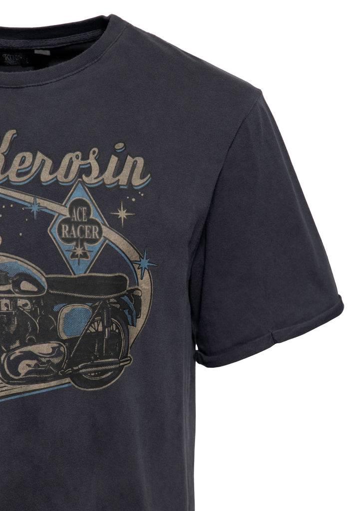 Queen Kerosin Print T-Shirt «Ace Racer» Blitzangebot