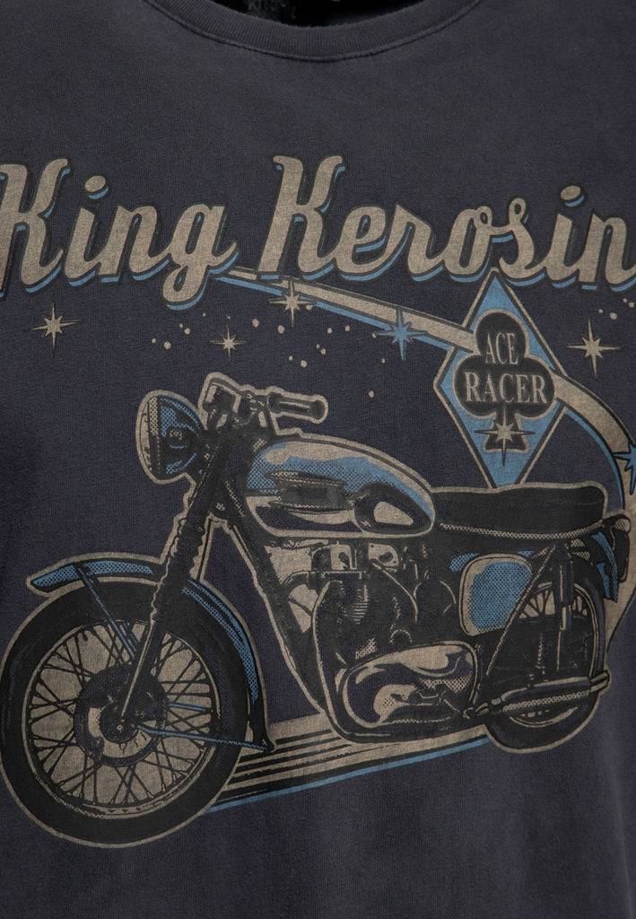 Queen Kerosin Print T-Shirt «Ace Racer» Blitzangebot