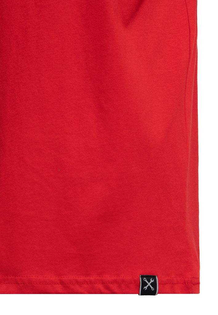 Queen Kerosin Print T-Shirt «Edsel» Räumungsverkauf