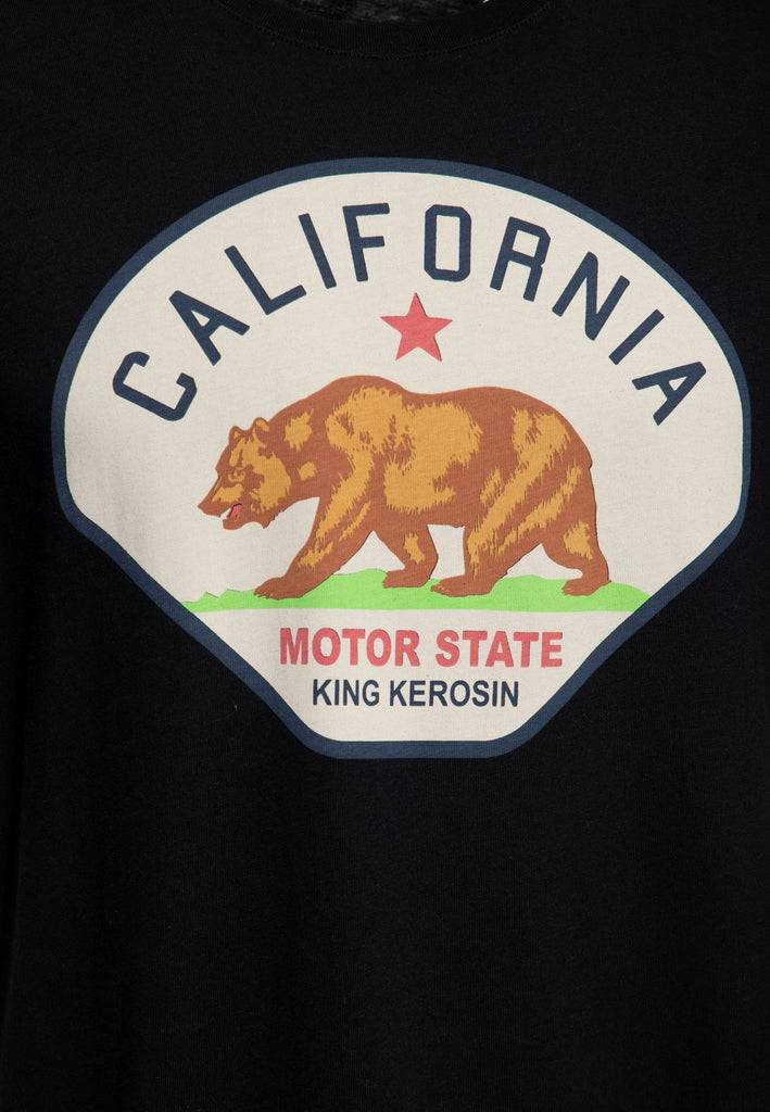 Queen Kerosin Print T-Shirt «California Motor State» VIP-Rabatte