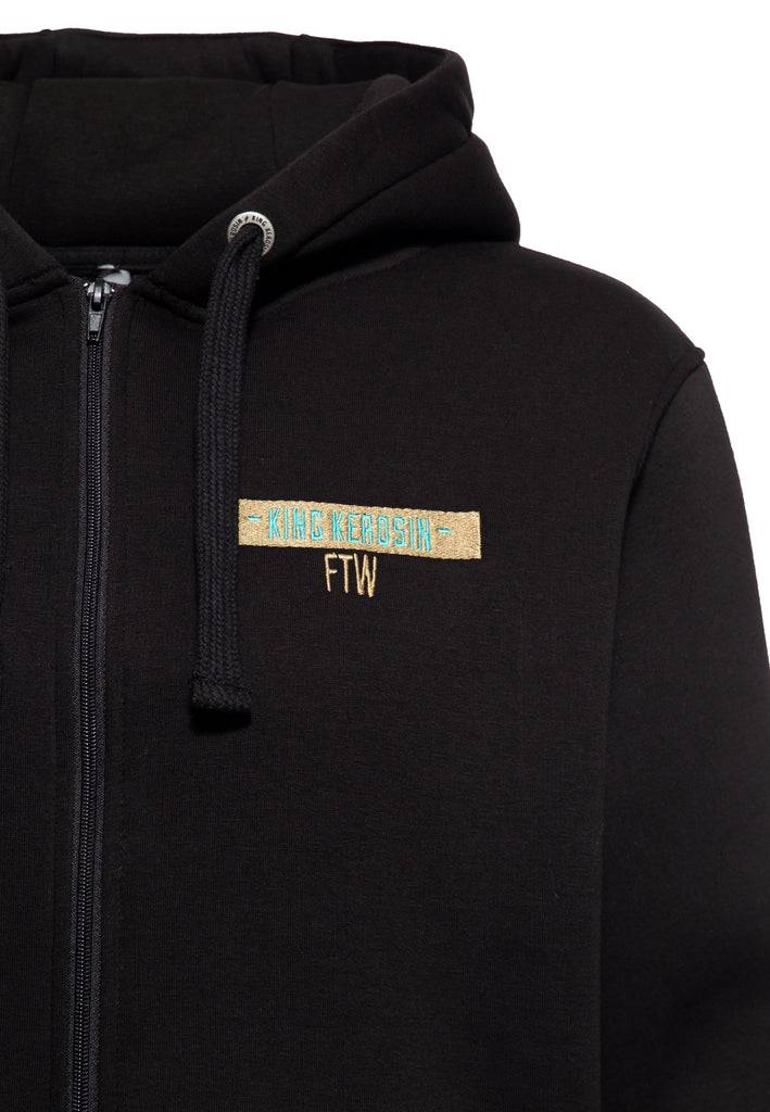 Queen Kerosin Basic Zip Hoodie «Don't Tread» Kostenlose Rückgabe