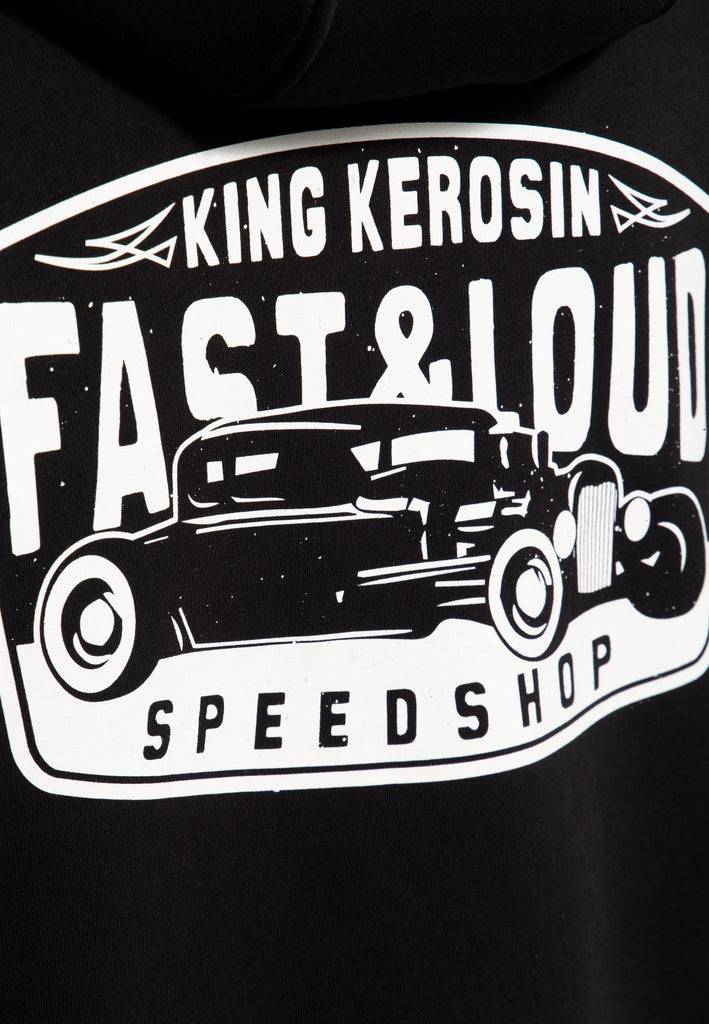 Queen Kerosin Zip Hoodie «Fast & Loud» Begrenzte Freigabe