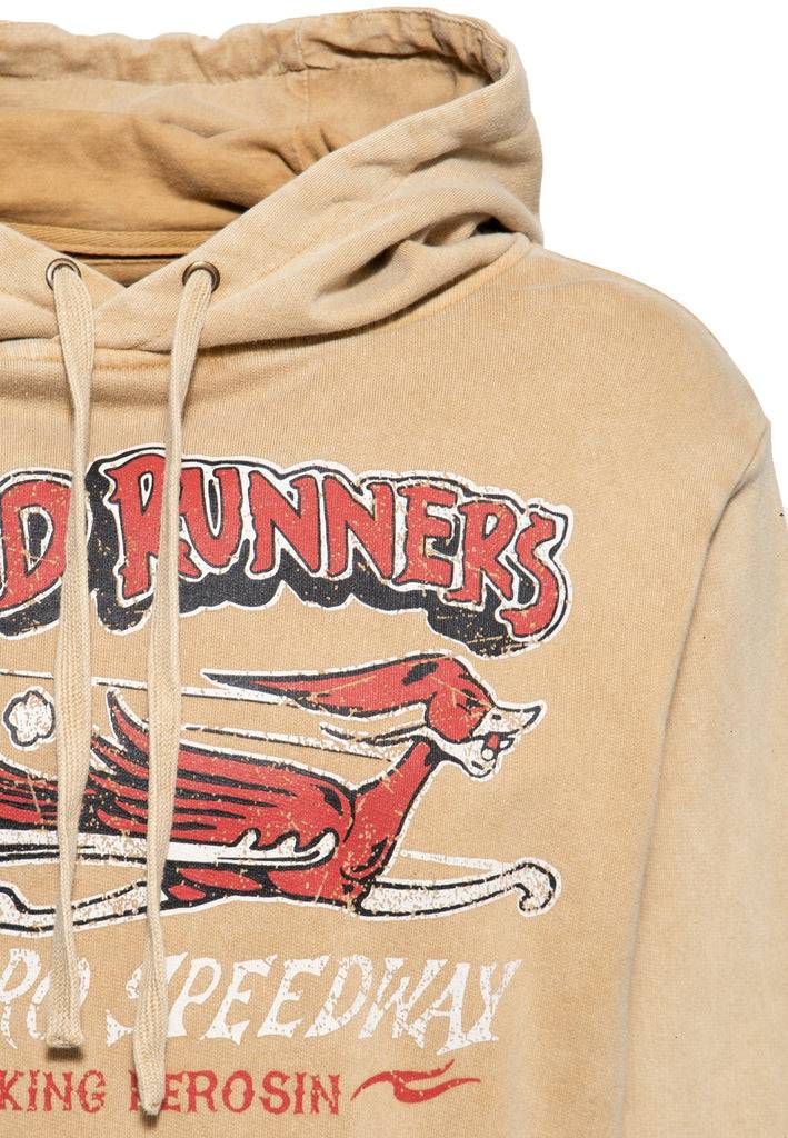 Queen Kerosin Acid washed Hoodie «Road Runners» Neueste Stile