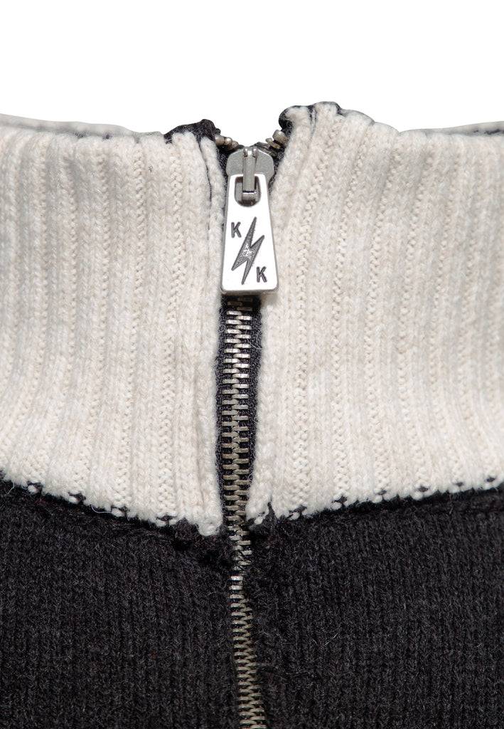 Queen Kerosin Strickpullover «KK Motor Crew» Nur für heute