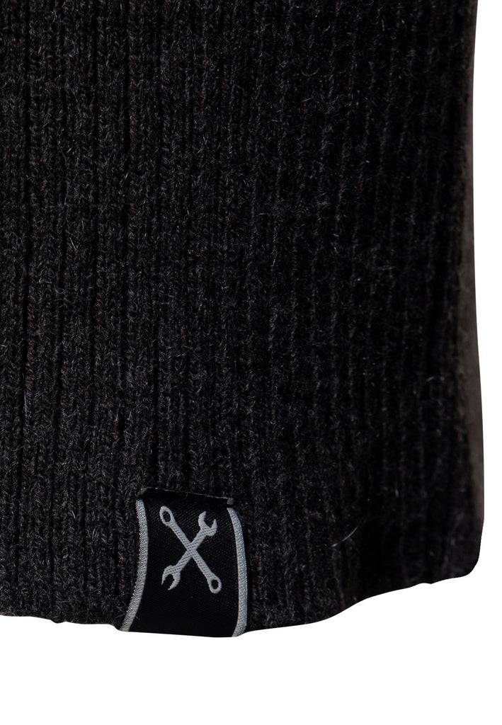 Queen Kerosin Strickpullover «KK Motor Crew» Nur für heute