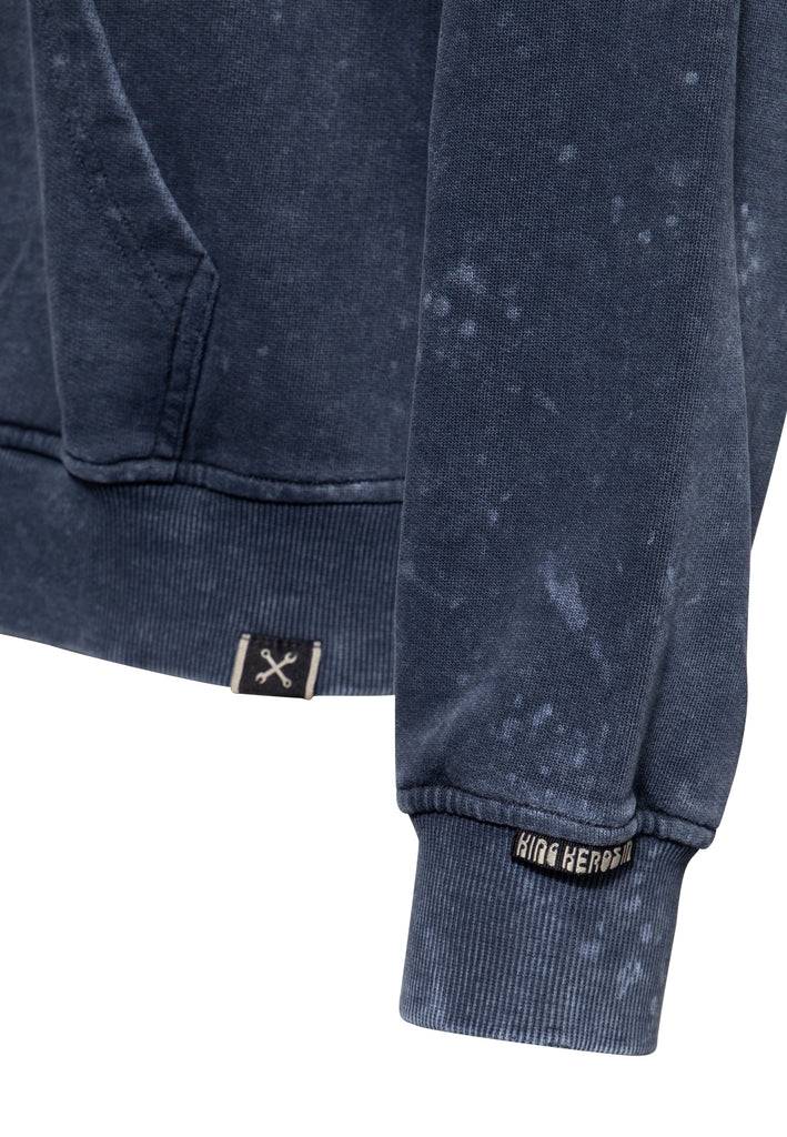 Queen Kerosin Sweatjacke Acidwash «Hit The Road Jack» Sonderangebot der Fabrik