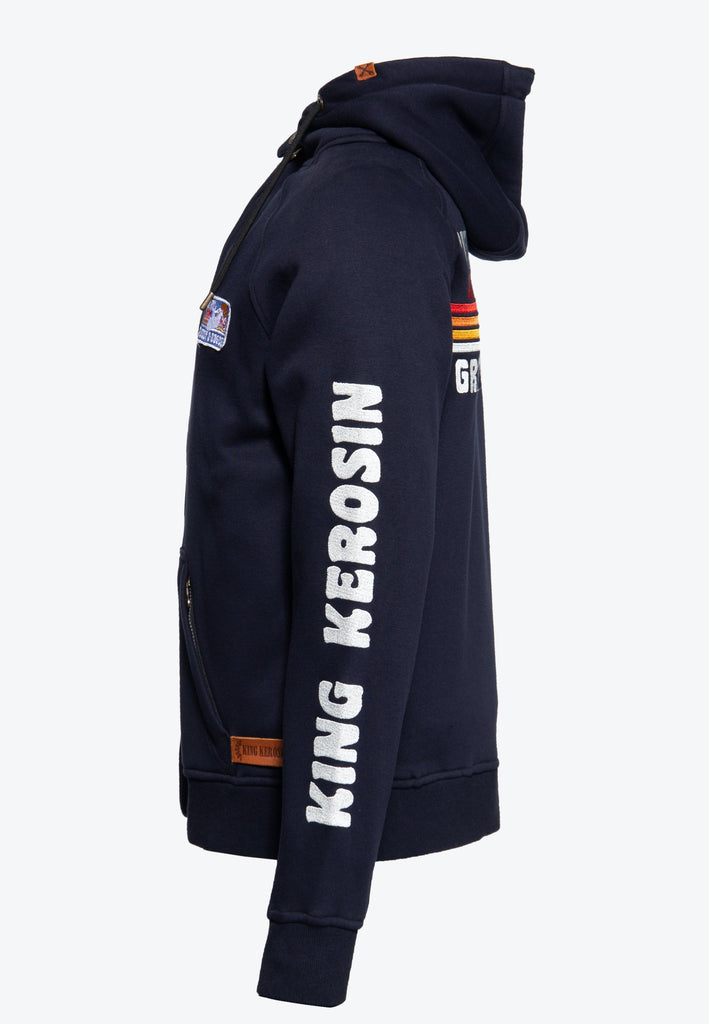 Queen Kerosin Outdoor Sweatjacke «KK Adventure Gear - Ride Free» Black Friday Preise