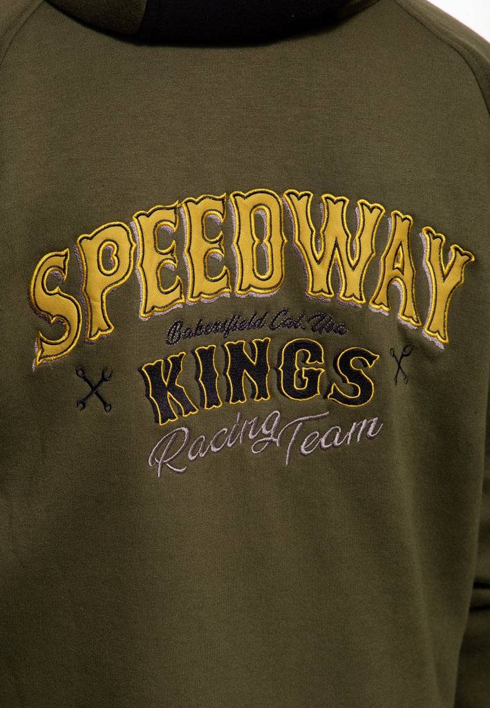 Queen Kerosin Sweatjacke mit Kapuze «Speedway Kings» Auslauf