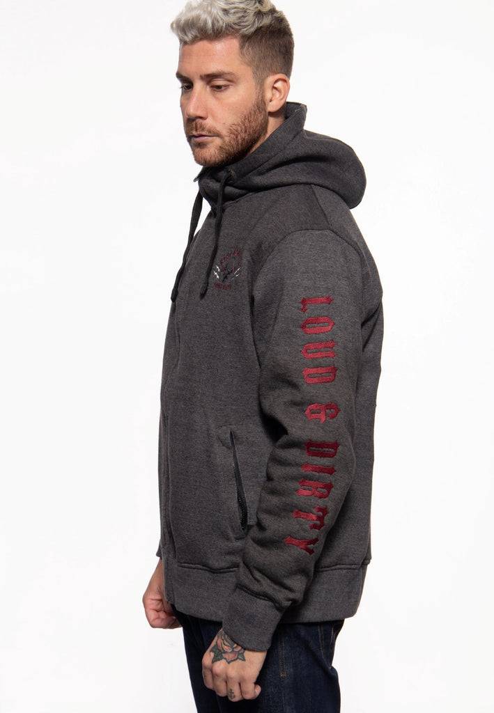 Queen Kerosin Sweatjacke mit Kapuze «Loud and Dirty» Hotsell