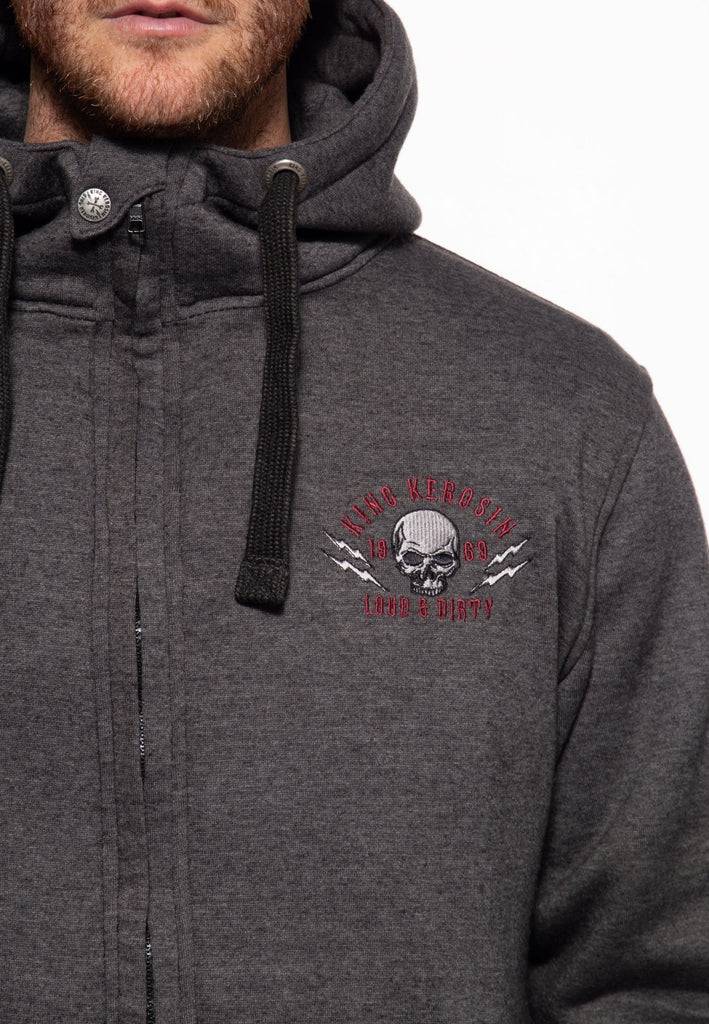 Queen Kerosin Sweatjacke mit Kapuze «Loud and Dirty» Hotsell