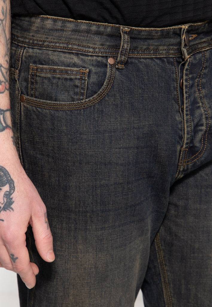 Queen Kerosin 5-Pocket Jeans Tint Wash «Scott» Meist gekauft