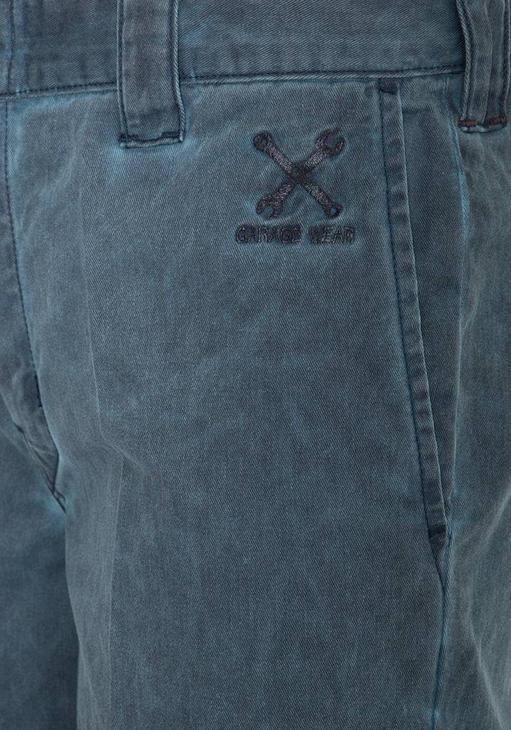 Queen Kerosin Workwear Shorts in Oil-Washed Optik «Garage Wear» Limitierter Zeitrabatt