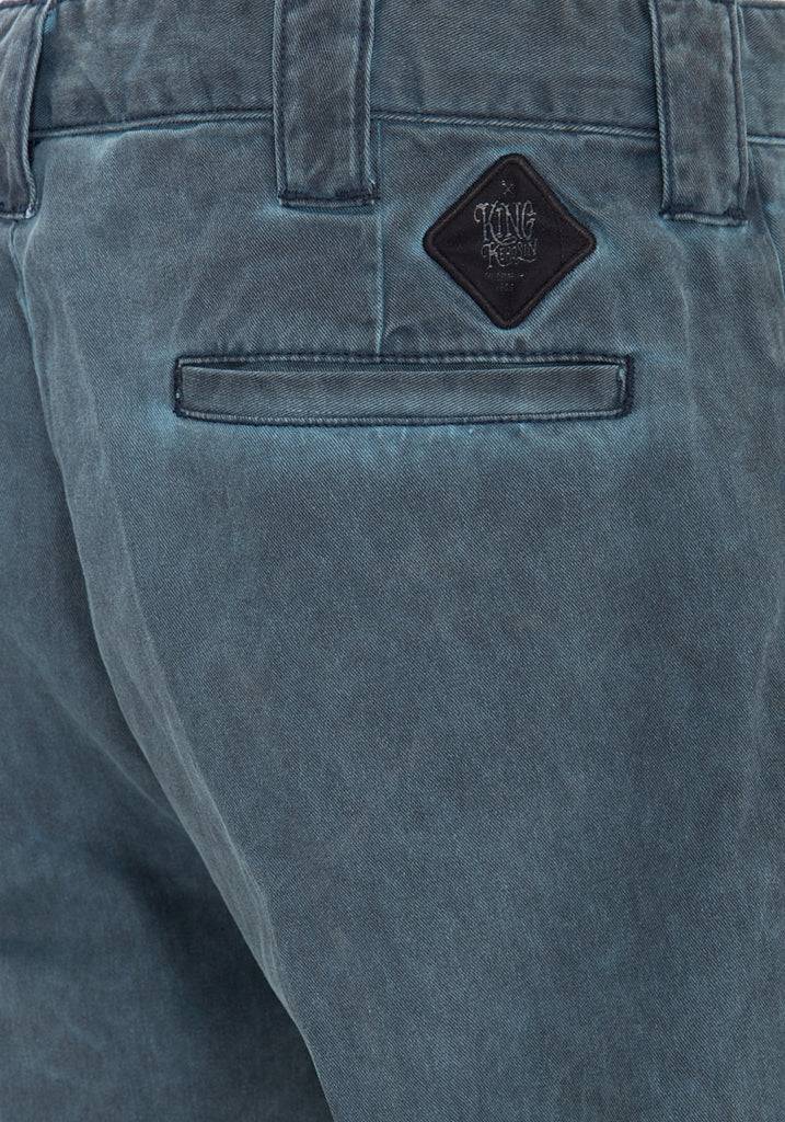 Queen Kerosin Workwear Shorts in Oil-Washed Optik «Garage Wear» Limitierter Zeitrabatt