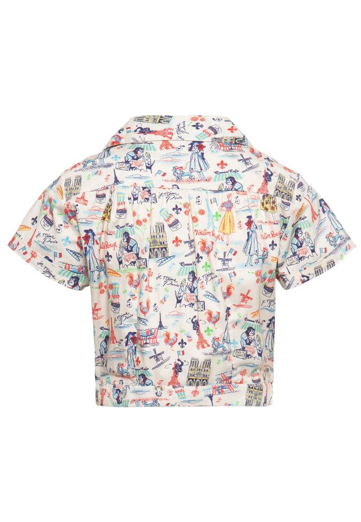 Queen Kerosin Hawaiibluse «Paris» Flash Sale