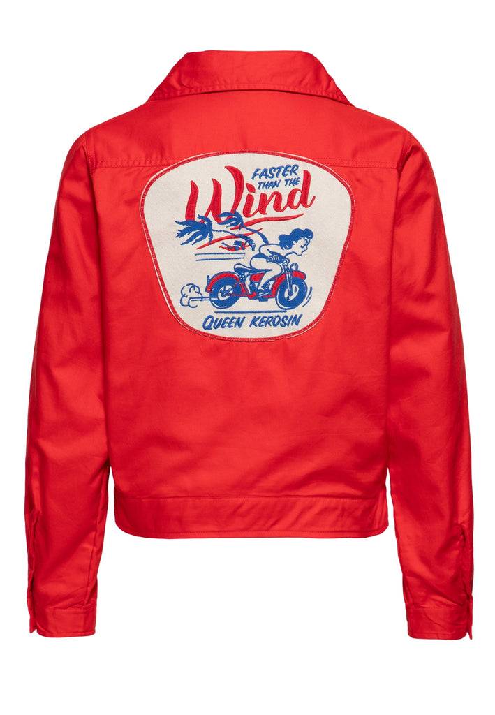 Queen Kerosin Workwear Jacke «Faster Then The Wind» Saisonschlussverkauf