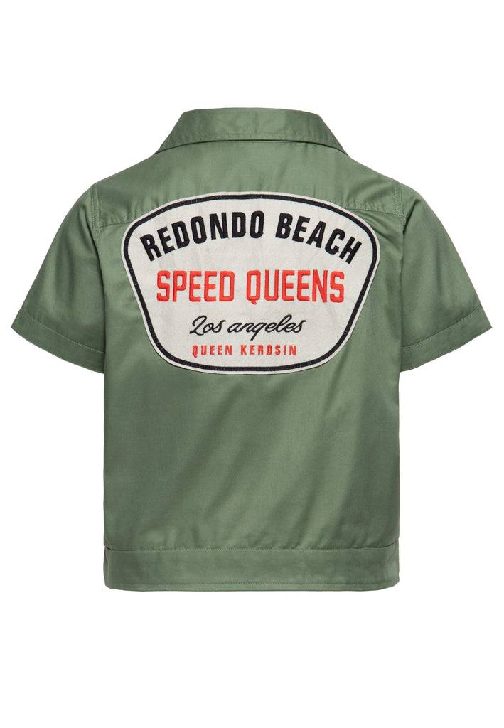 Queen Kerosin Workwear Hemdbluse «Redondo Beach Speed Queens» Weihnachtsangebot
